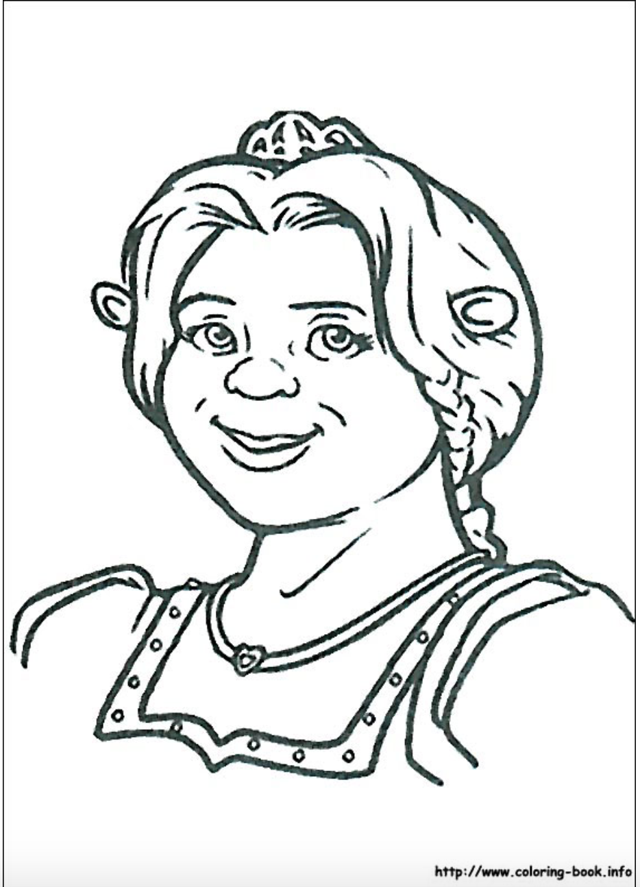 18+ Simple Shrek Coloring Pages Printable