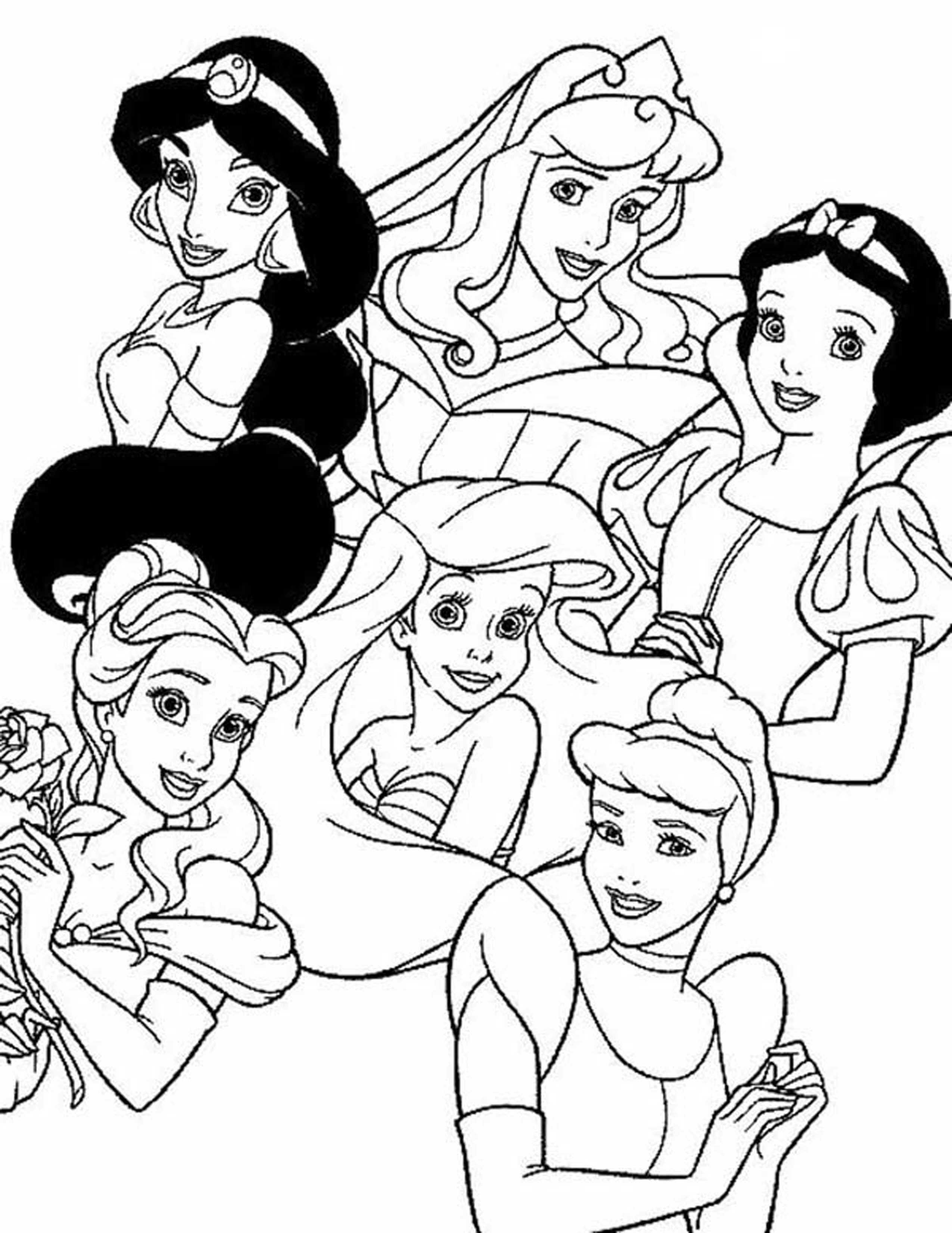 18+ Whimsical Princess Summer Coloring Pages Printable