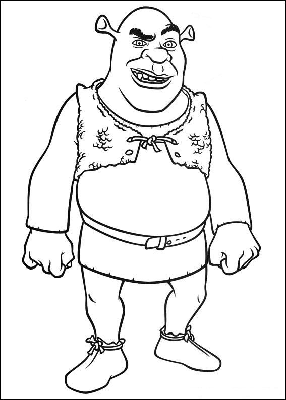 19+ Colorful Shrek Coloring Pages Printable