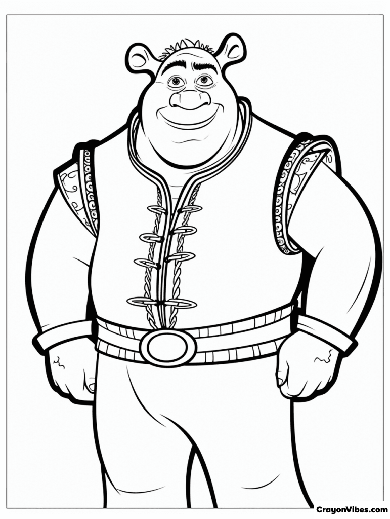 19+ Realistic Shrek Coloring Pages Printable