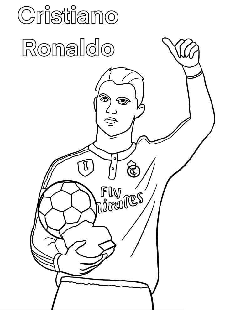 42+ Whimsical Ronaldo Coloring Pages with Simple Outline