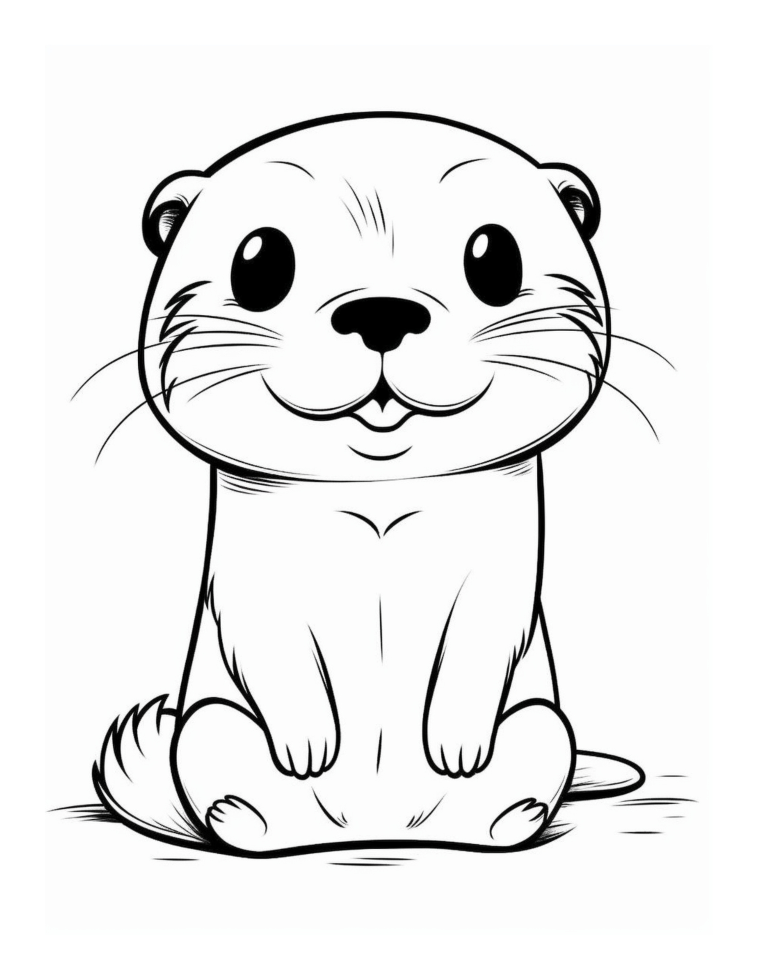 2+ Unique Otter Coloring Pages Printable