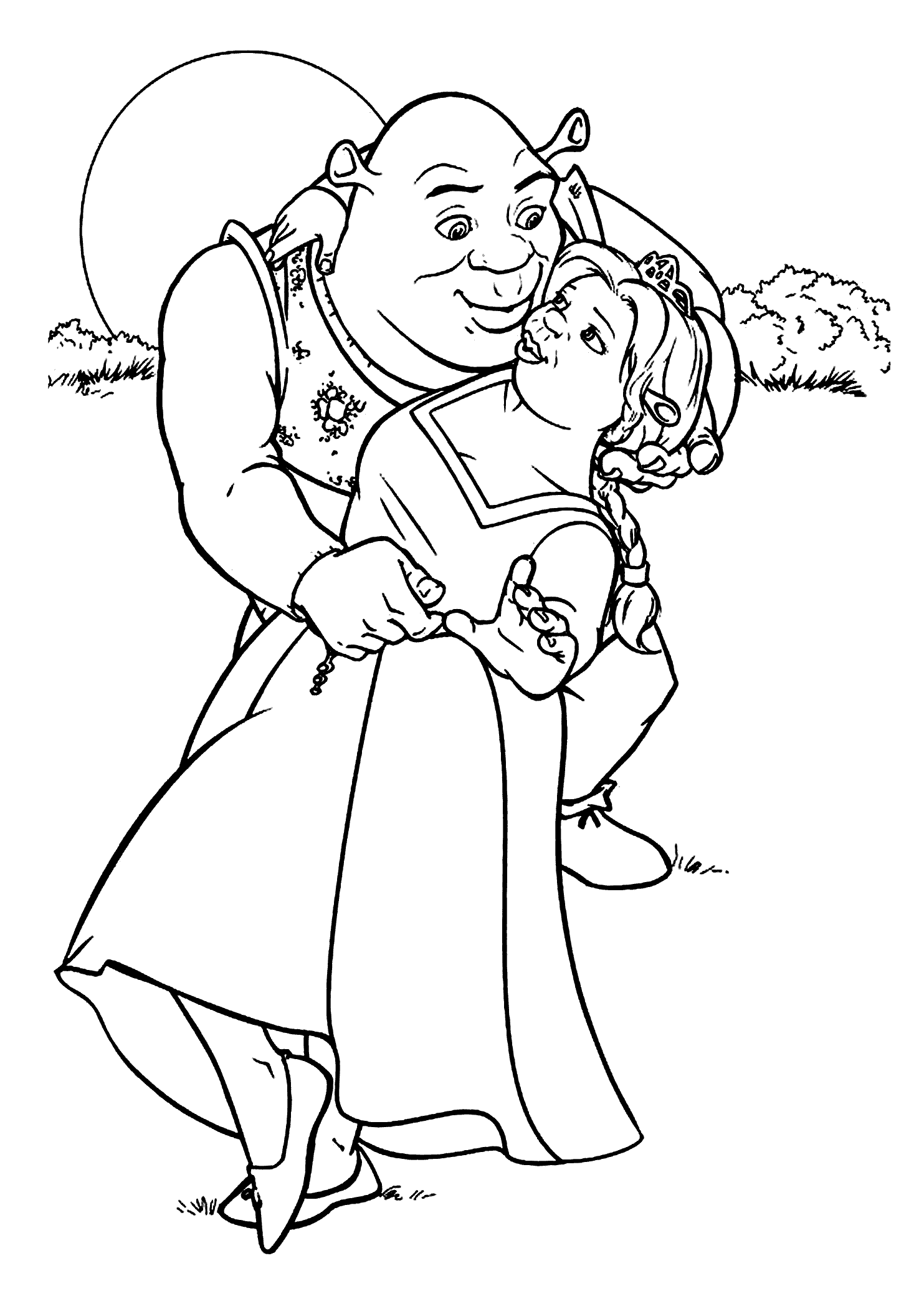 20+ New Shrek Coloring Pages Printable