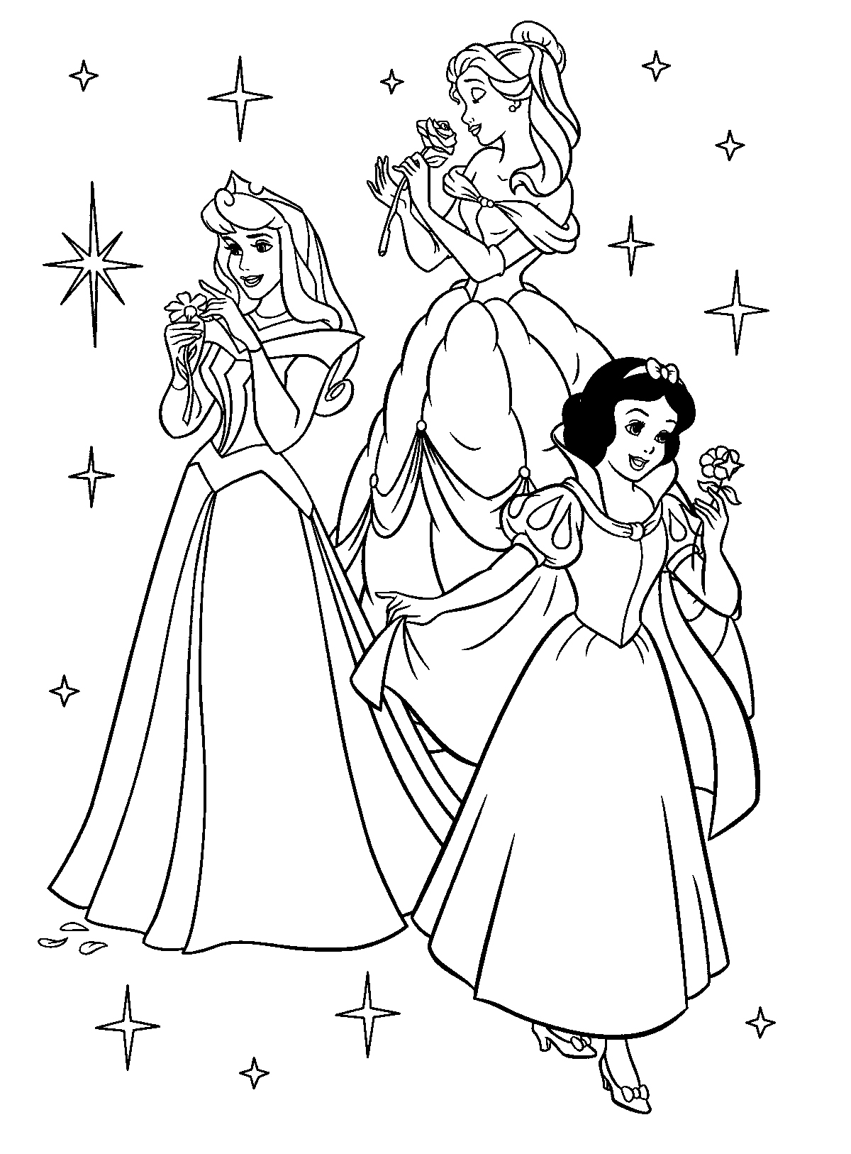 23+ Unique Princess Summer Coloring Pages Printable