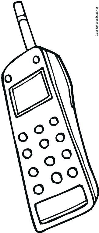 24+ Trendy Cell Phone Coloring Pages for Kids Printable