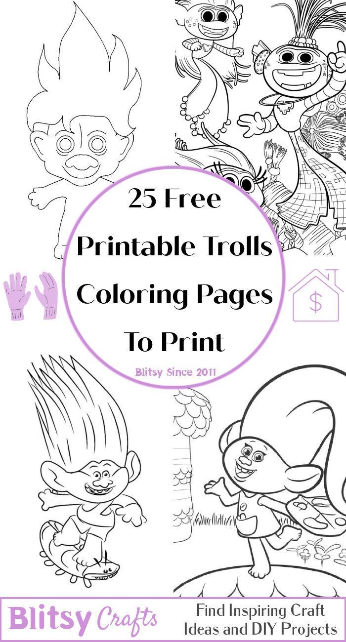 38+ Inspiring Trolls Coloring Pages for Kids