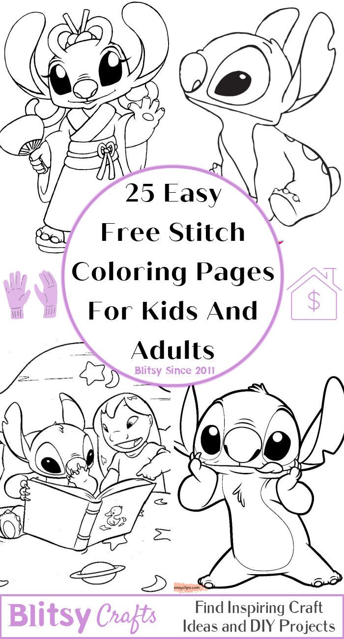 161+ Inspiring Angry Stitch Coloring Page Printable