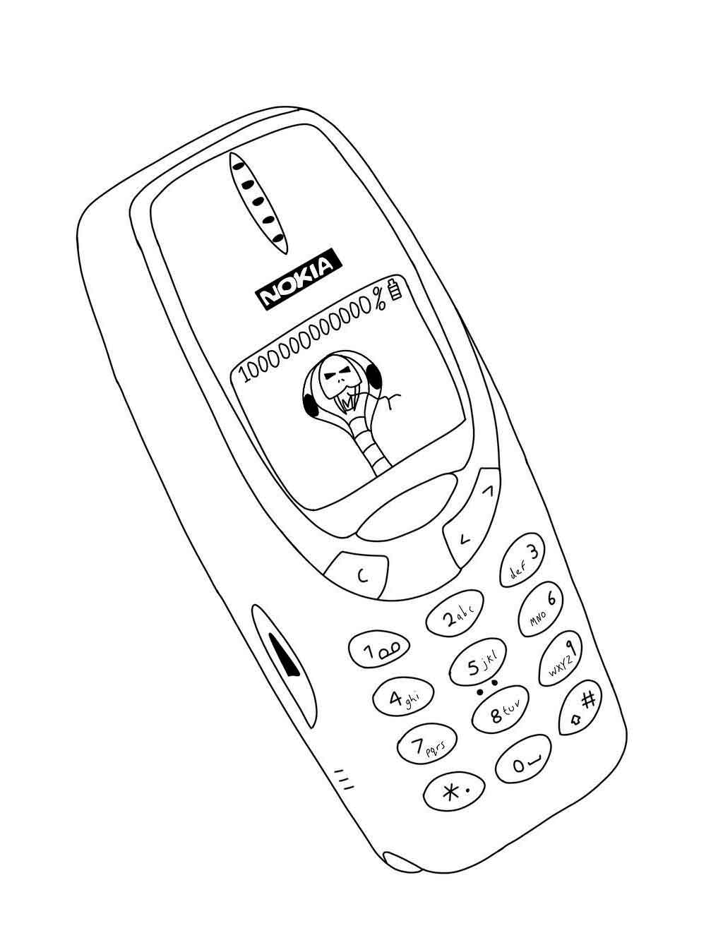 25+ Free Cell Phone Coloring Pages for Kids Printable