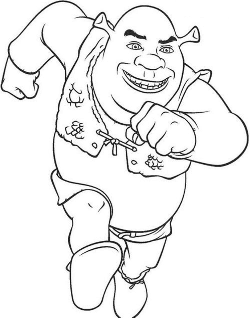 25+ New Shrek Coloring Pages Printable