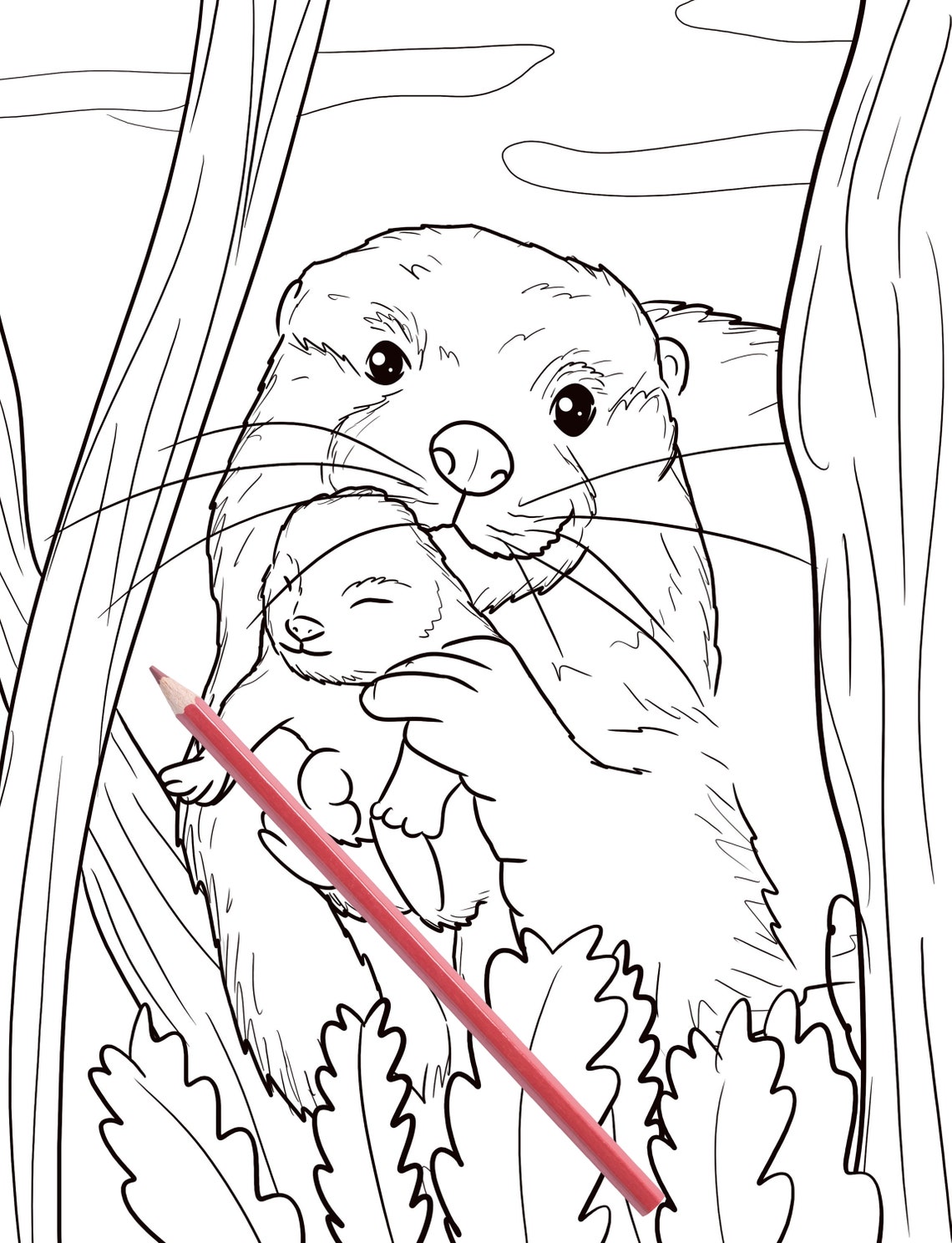 27+ Colorful Otter Coloring Pages Printable