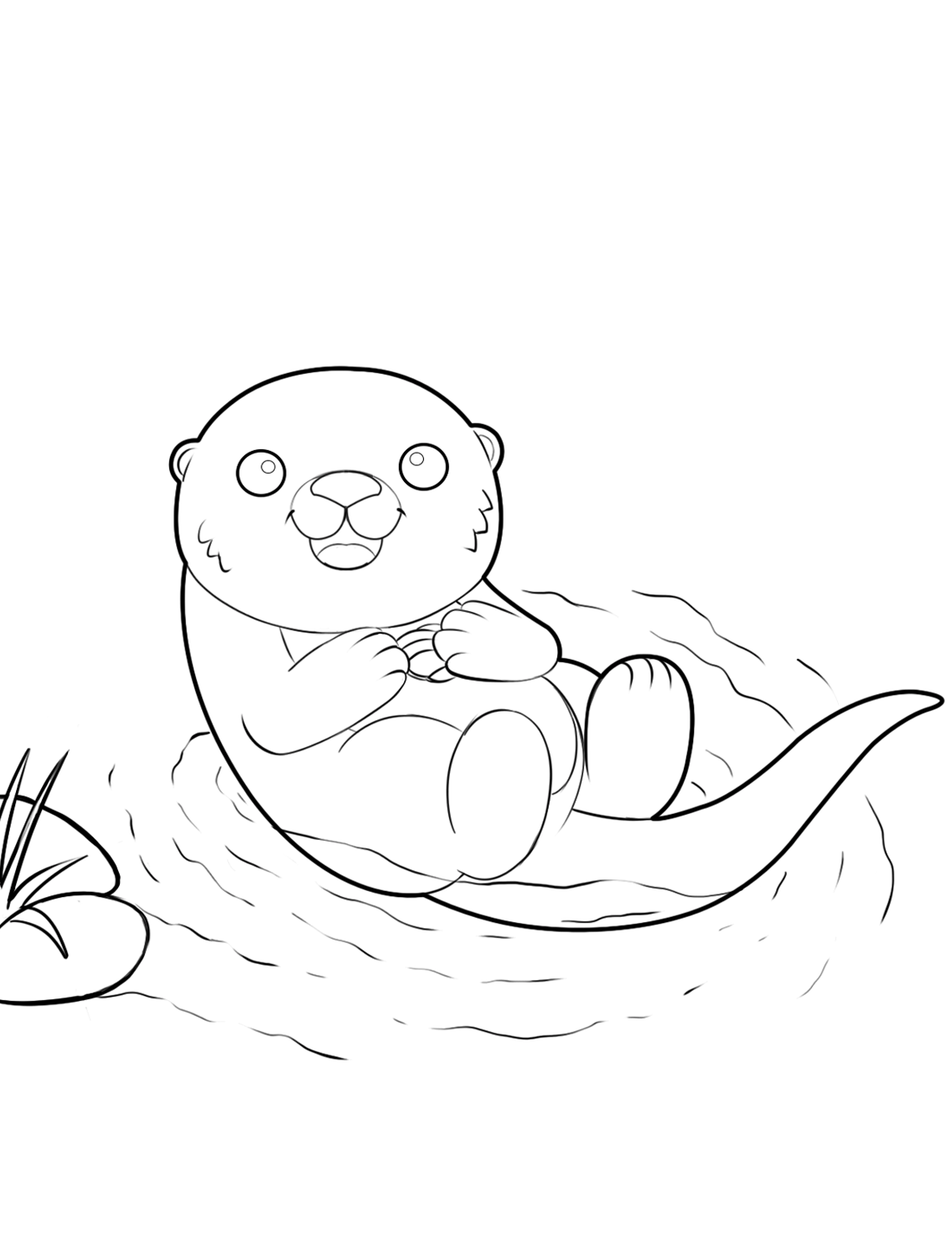 27+ Creative Otter Coloring Pages Printable