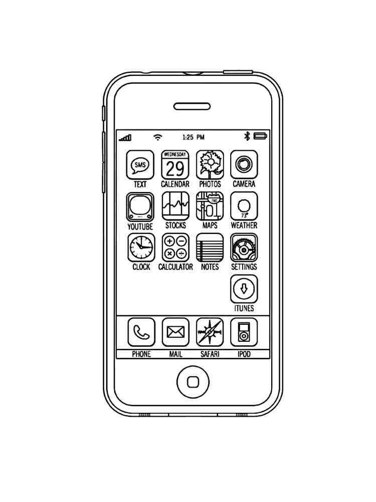 28+ Cute Cell Phone Coloring Pages for Kids Printable