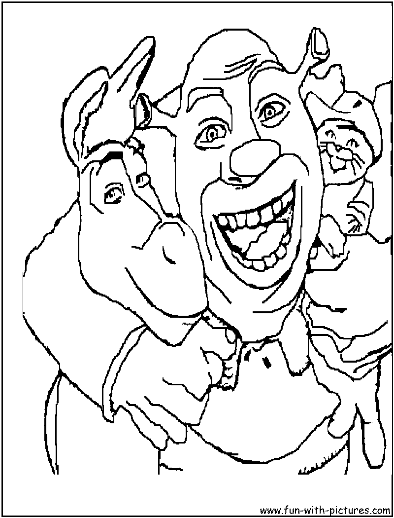 29+ Detailed Shrek Coloring Pages Printable