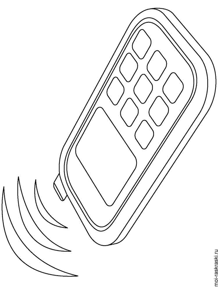 29+ Interactive Cell Phone Coloring Pages for Kids Printable