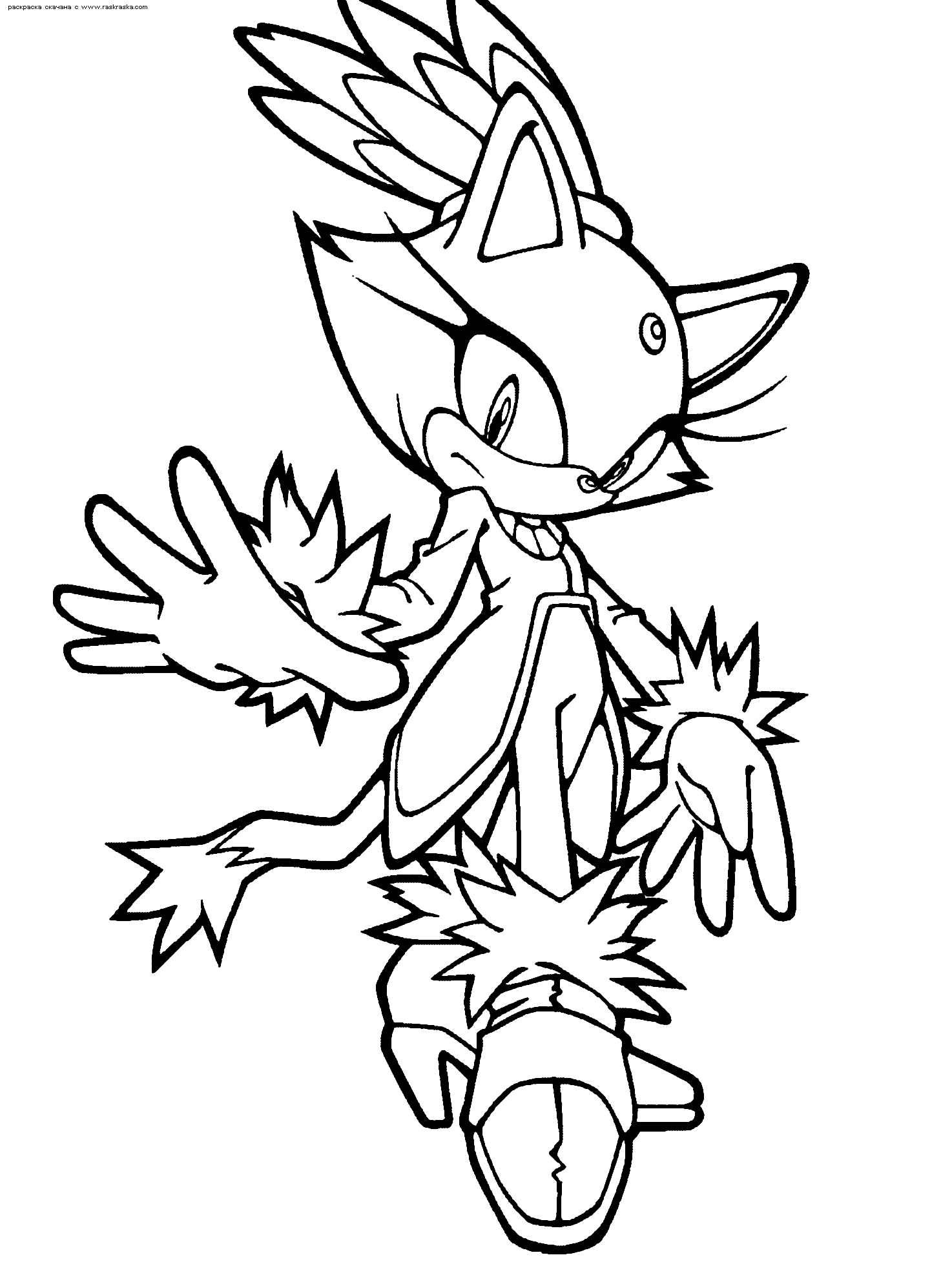 3+ Realistic Sonic Coloring Pages Printable