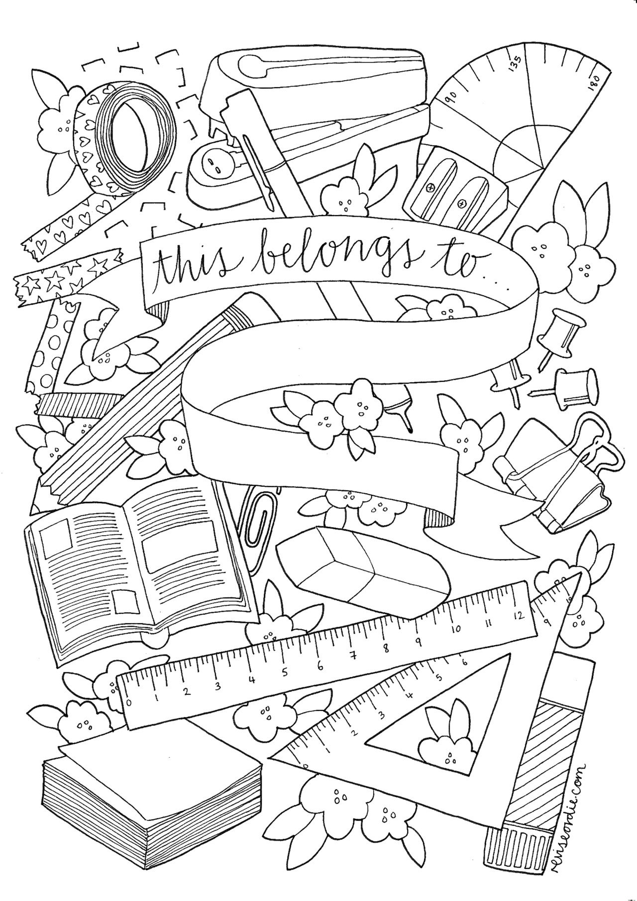 30+ The Best Preppy Coloring Pages Printable