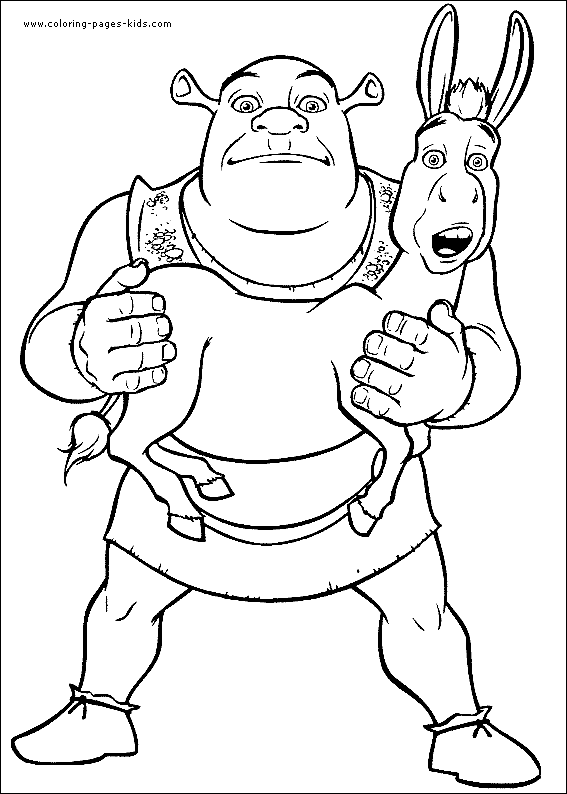 31+ Free Shrek Coloring Pages Printable