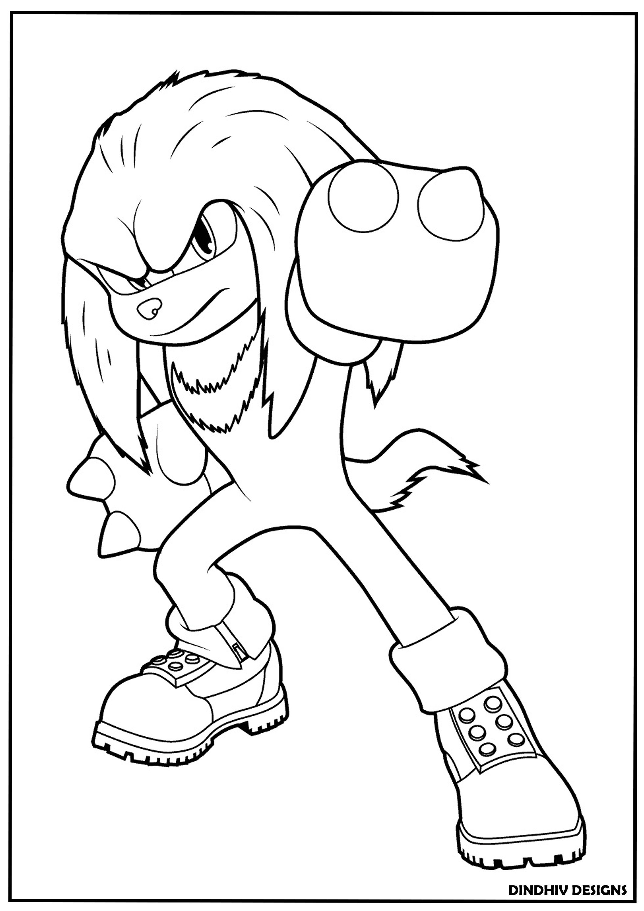 32+ Aesthetic Sonic Coloring Pages Printable