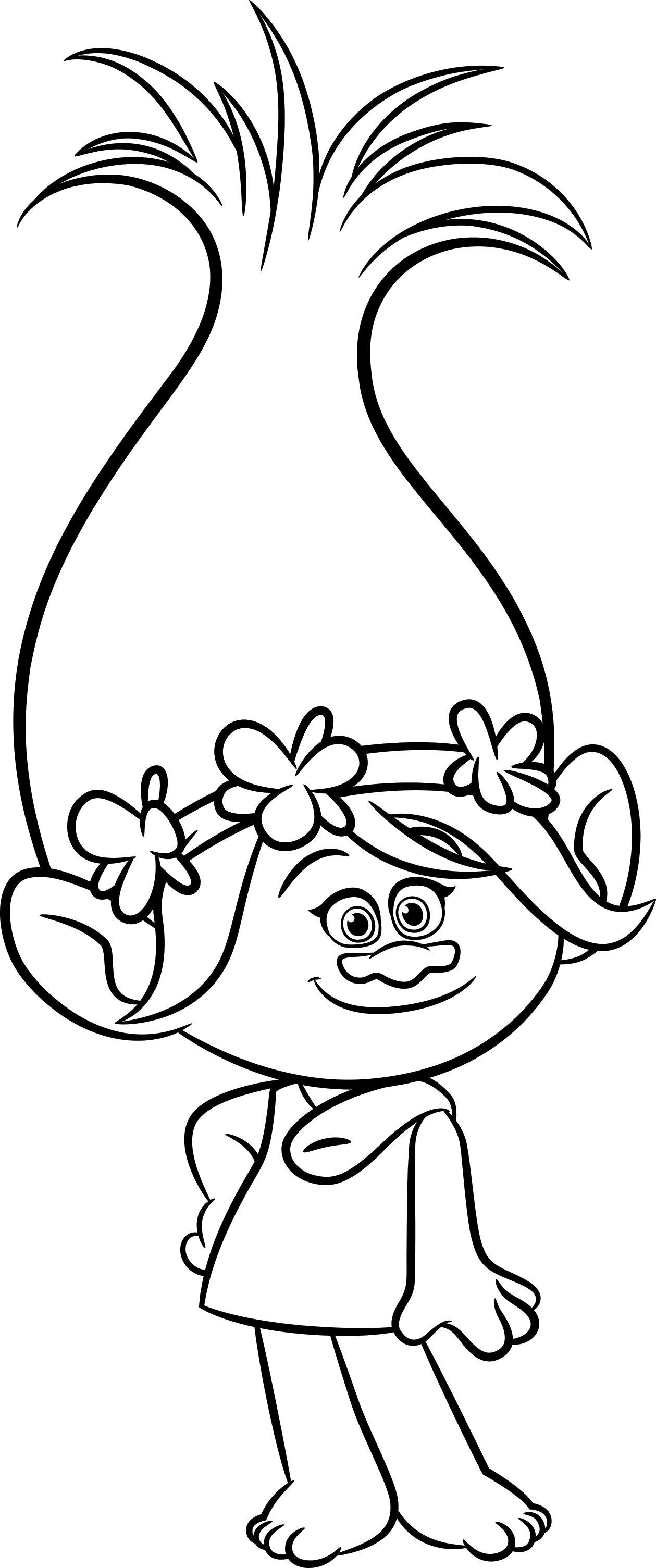 44+ Happy Trolls Coloring Pages Archives