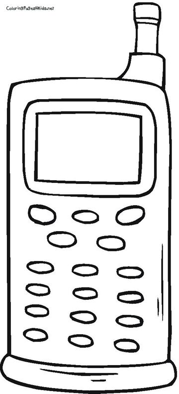 34+ Entertaining Cell Phone Coloring Pages for Kids Printable