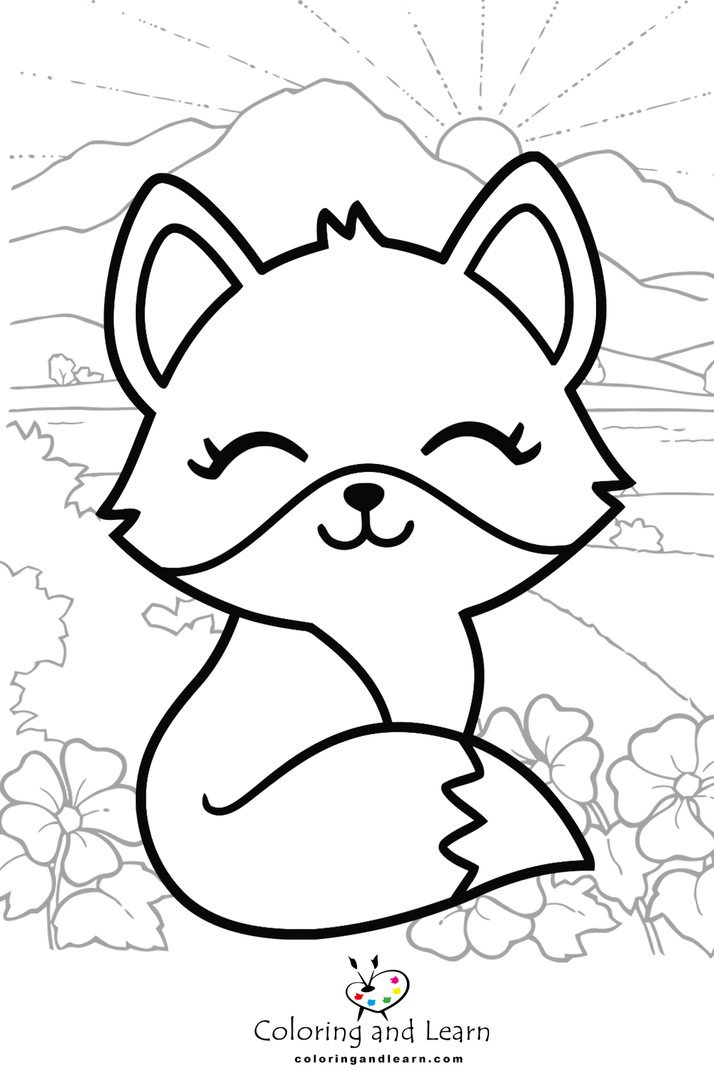 34+ Lovely Fox Coloring Pages Printable