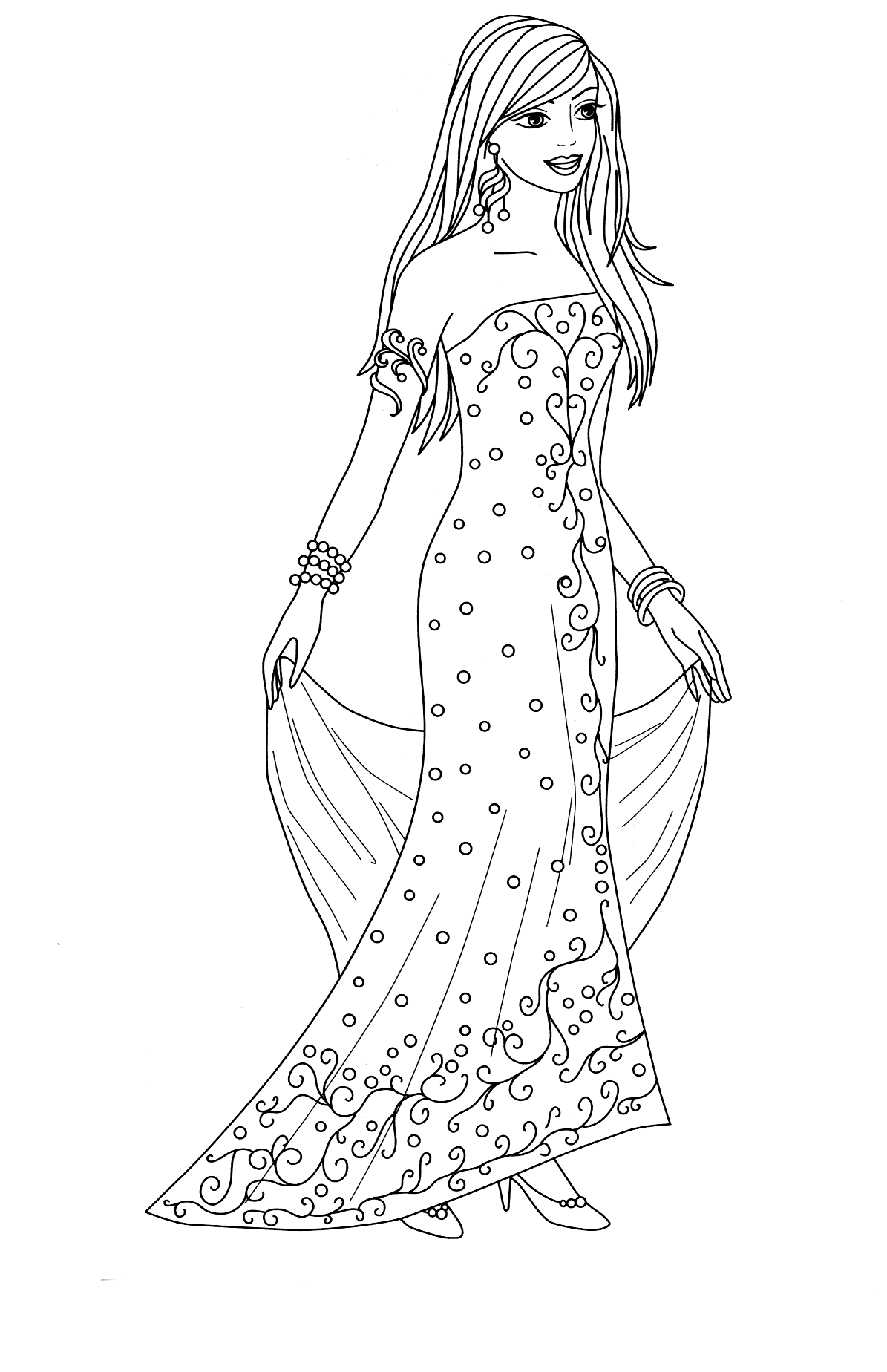 35+ Entertaining Princess Summer Coloring Pages Printable