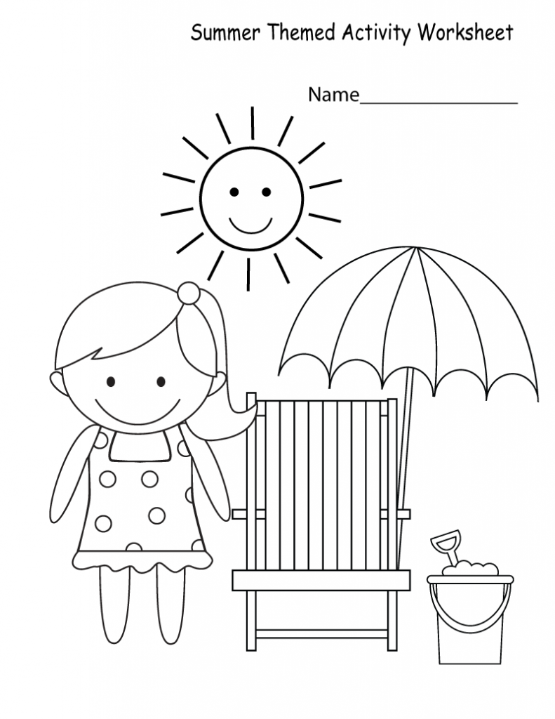 36+ Top Summer Coloring Pages Printable