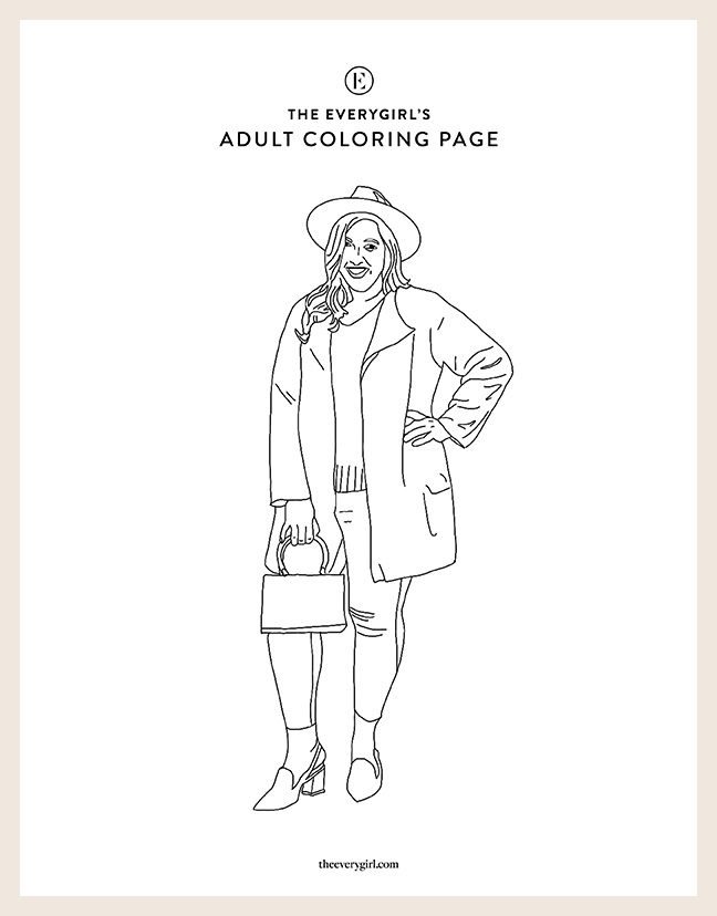 37+ Trendy Preppy Coloring Pages Printable