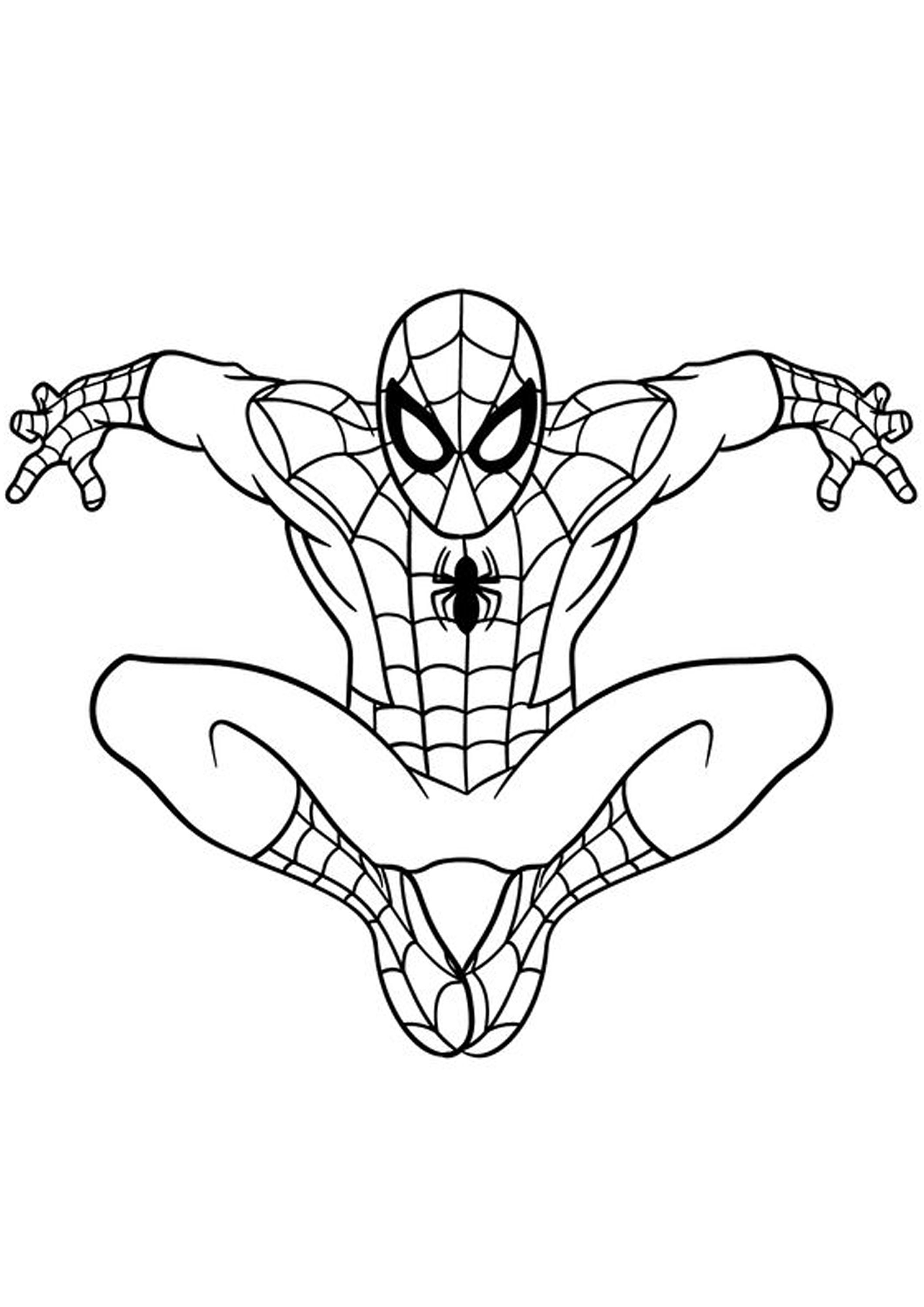 38+ Interactive Spiderman Coloring Pages Printable