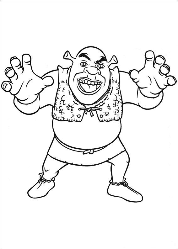 39+ Adorable Shrek Coloring Pages Printable