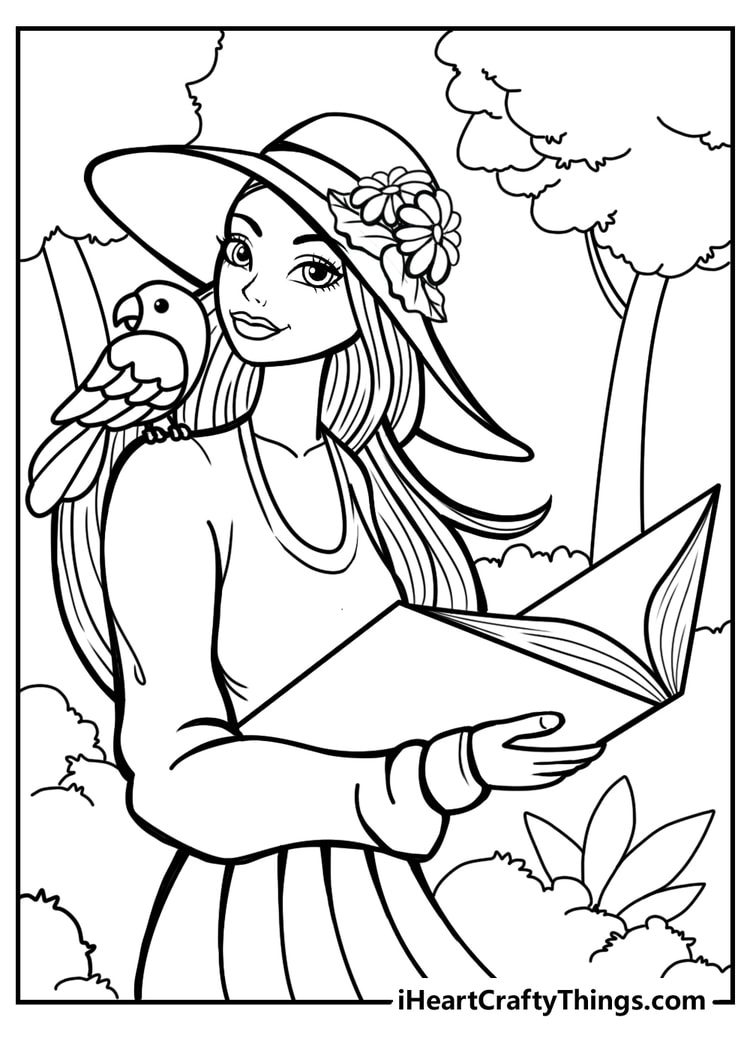 39+ New Princess Summer Coloring Pages Printable