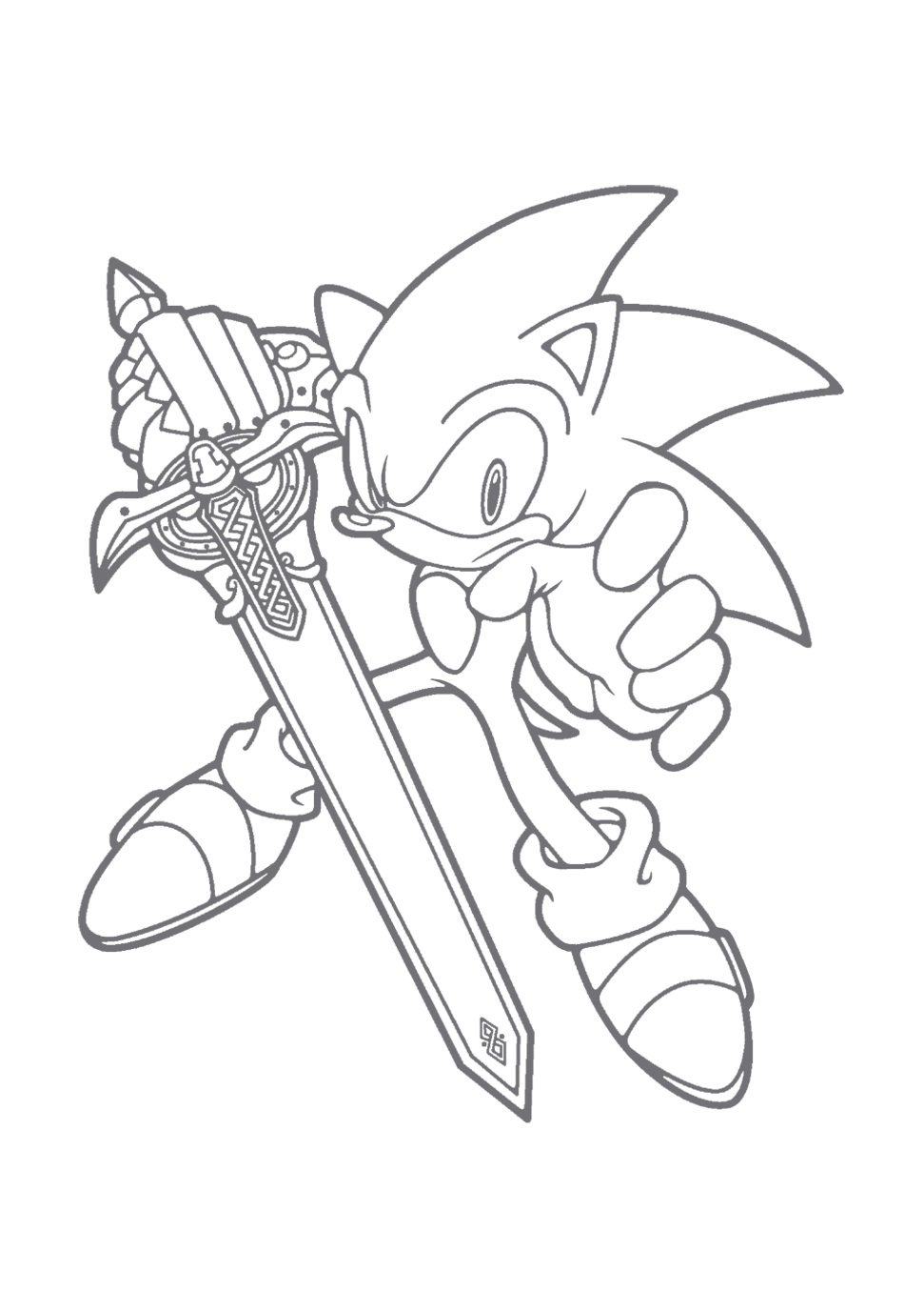 39+ Realistic Sonic Coloring Pages Printable