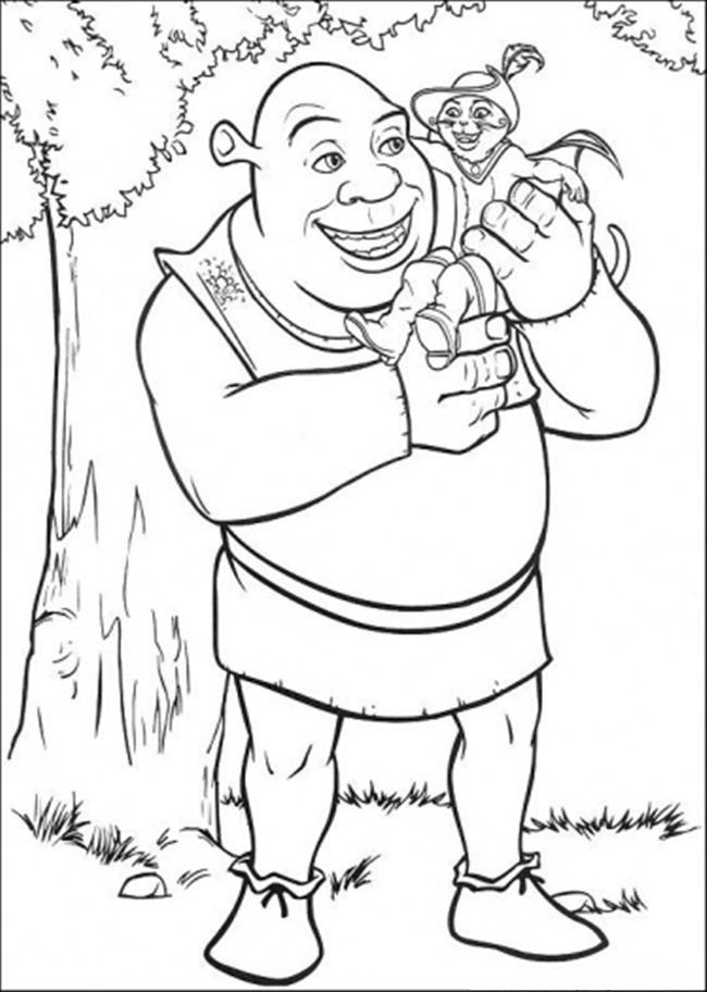 4+ Aesthetic Shrek Coloring Pages Printable