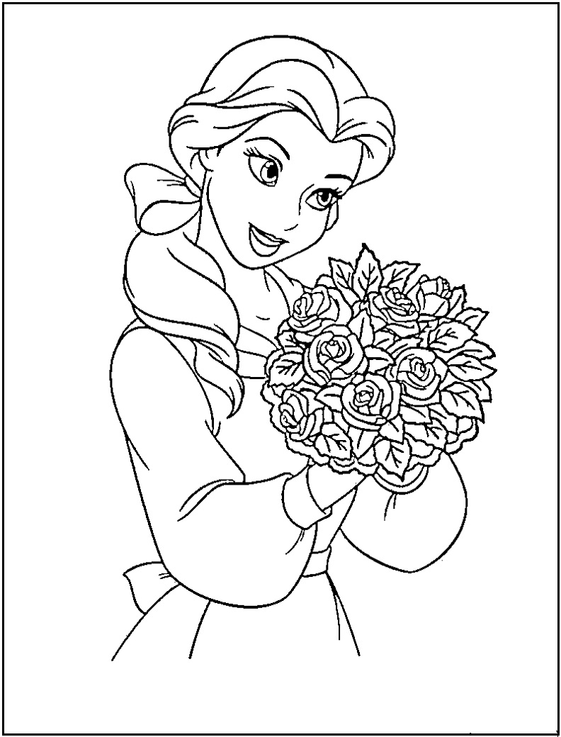 4+ Unique Princess Summer Coloring Pages Printable