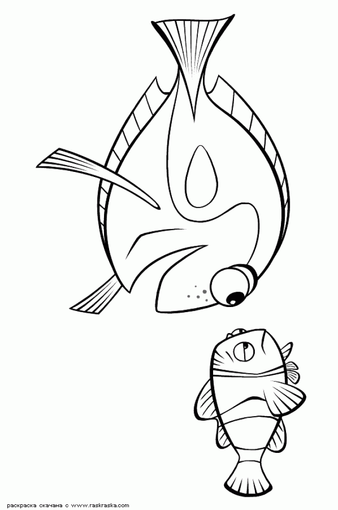 34+ Funtastic Nemo Coloring Pages with Simple Outline