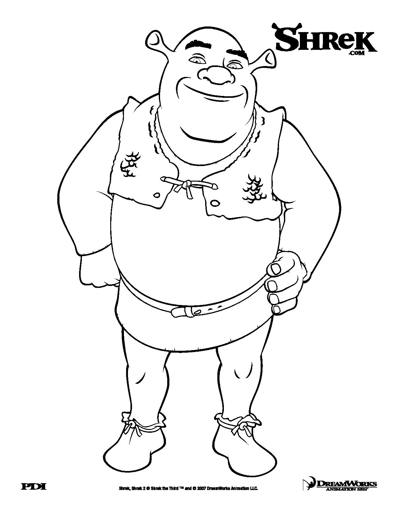 43+ Adorable Shrek Coloring Pages Printable