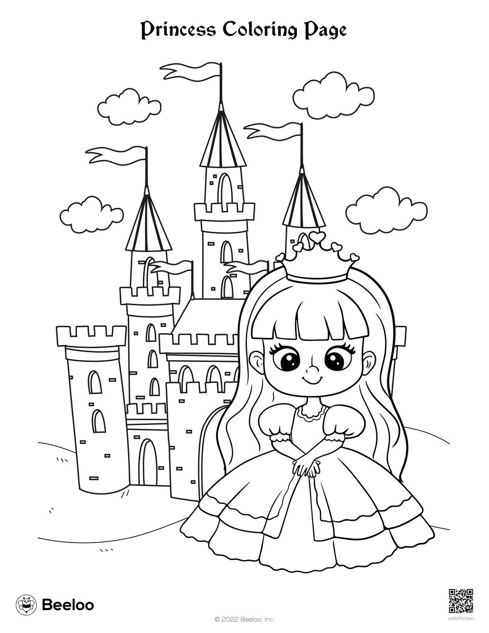 44+ Fun Princess Summer Coloring Pages Printable