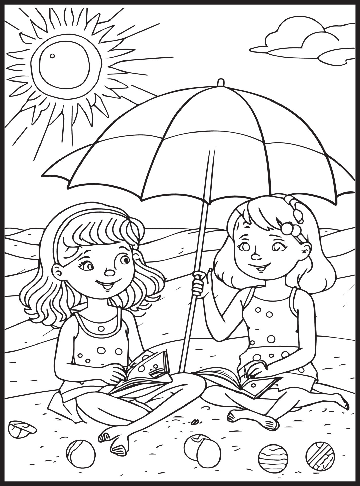 45+ Creative Princess Summer Coloring Pages Printable