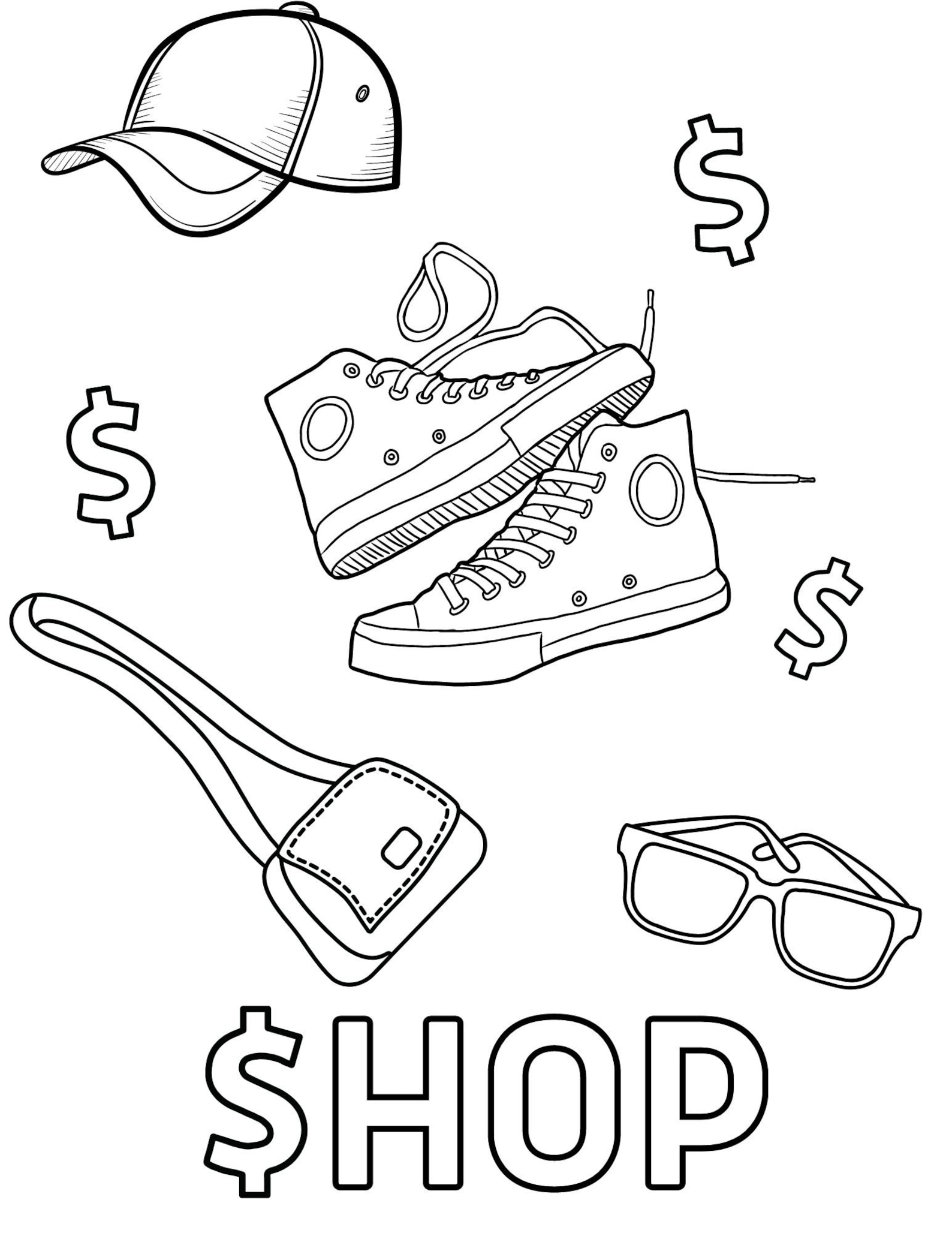 45+ Realistic Preppy Coloring Pages Printable