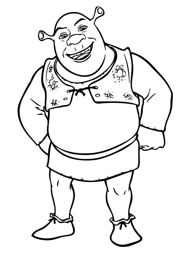 45+ Simple Shrek Coloring Pages Printable