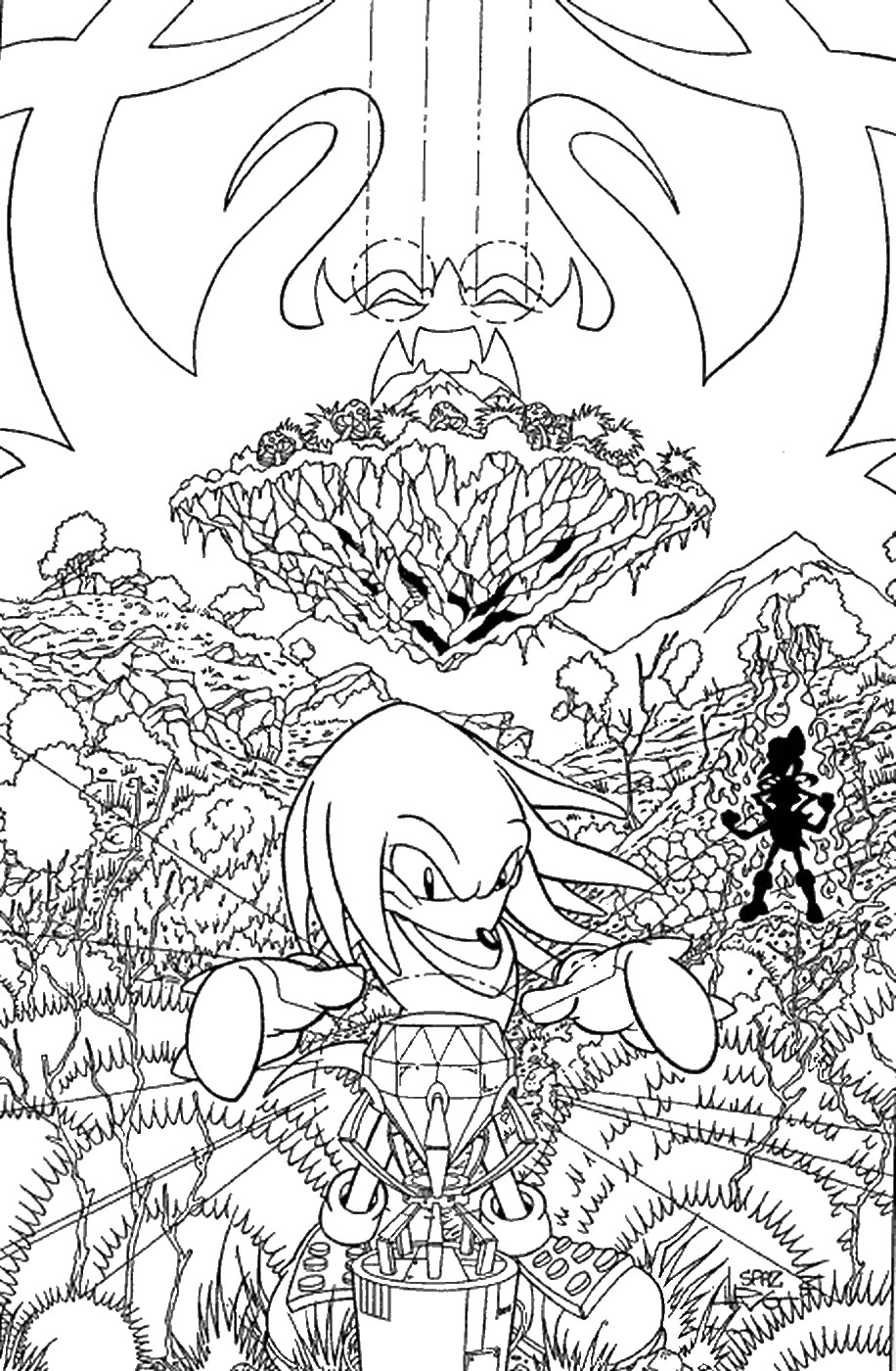 48+ Entertaining Sonic Coloring Pages Printable