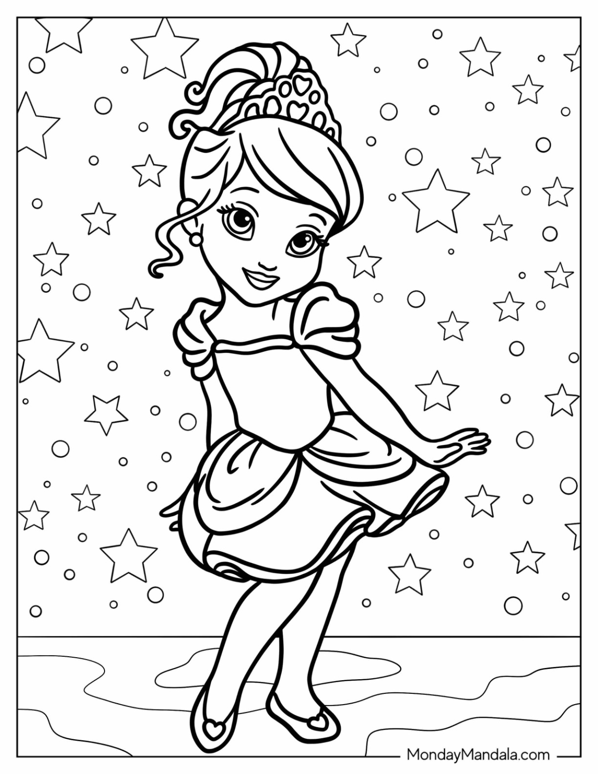 48+ Fun Princess Summer Coloring Pages Printable