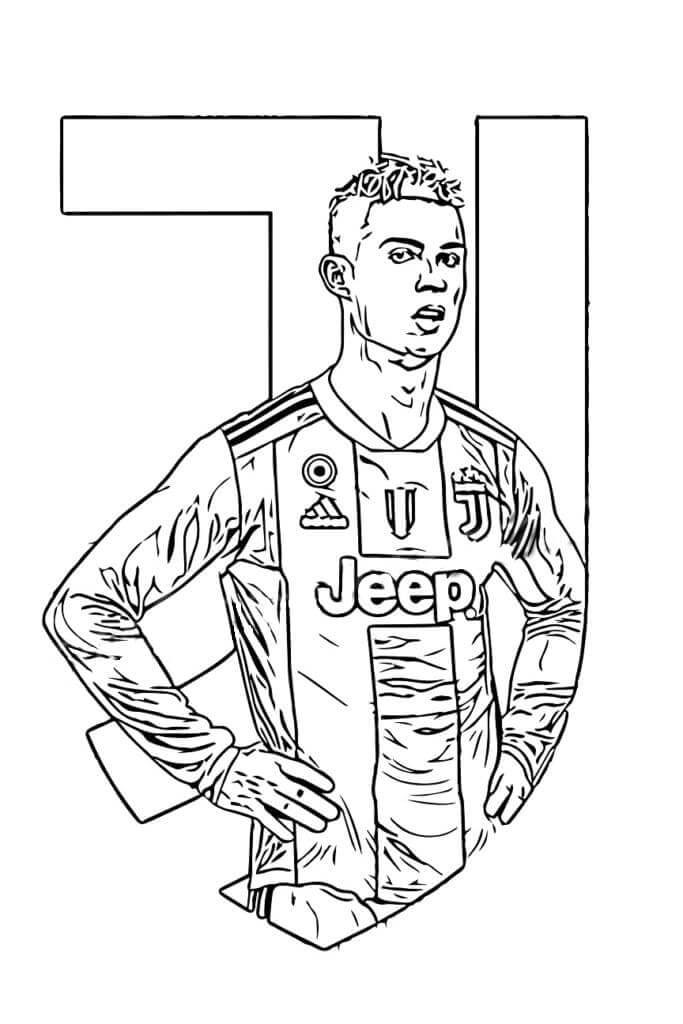 40+ Artistic Ronaldo Coloring Pages PDF Printable