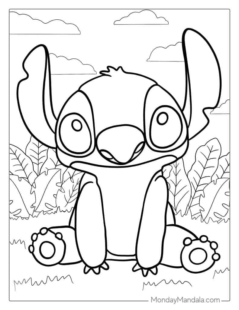 112+ Playful Angry Stitch Coloring Page Printable