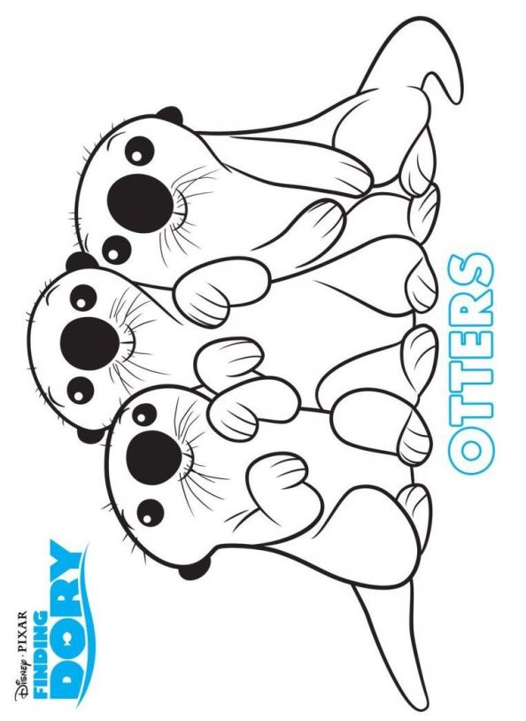 5+ Interactive Otter Coloring Pages Printable