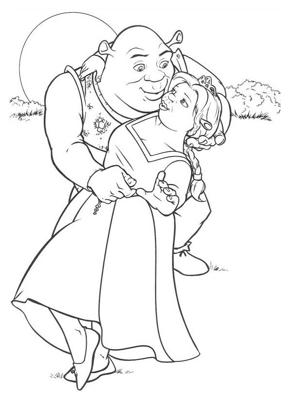 50+ Entertaining Shrek Coloring Pages Printable