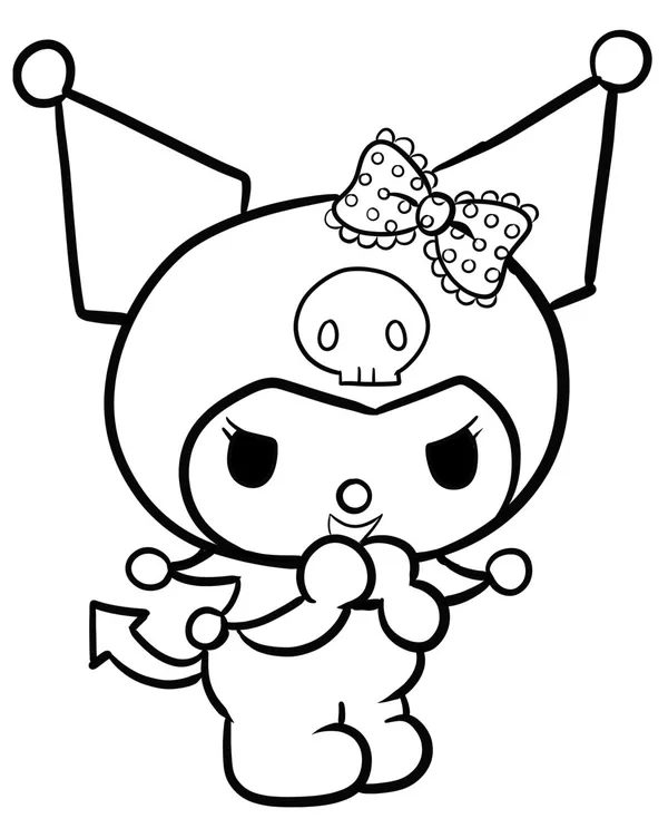 50+ The Best Kuromi Coloring Pages Printable