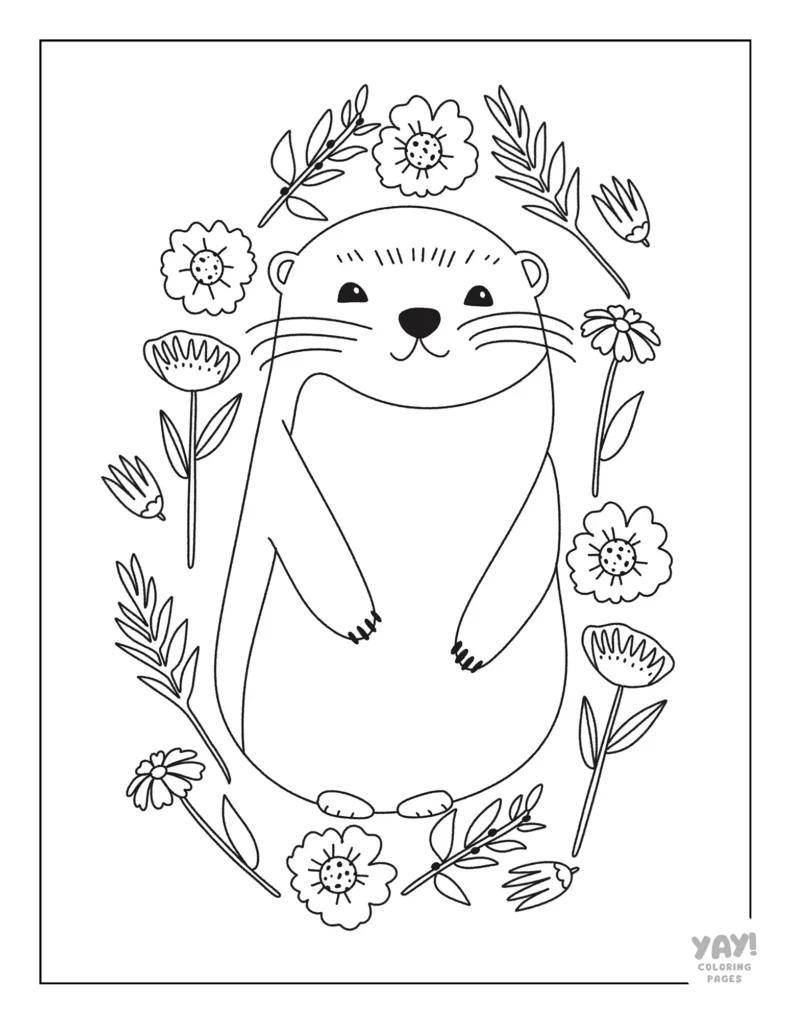 50+ The Best Otter Coloring Pages Printable