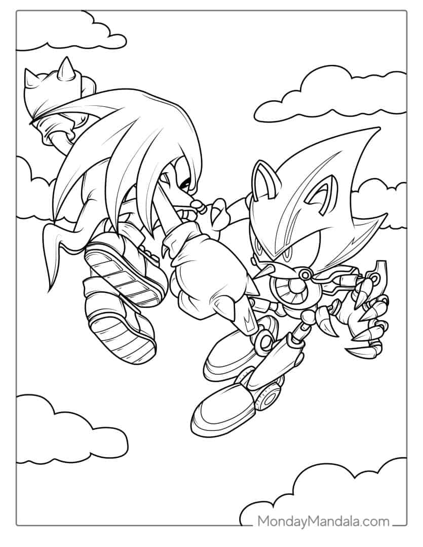 50+ Ultimate Sonic Coloring Pages Printable