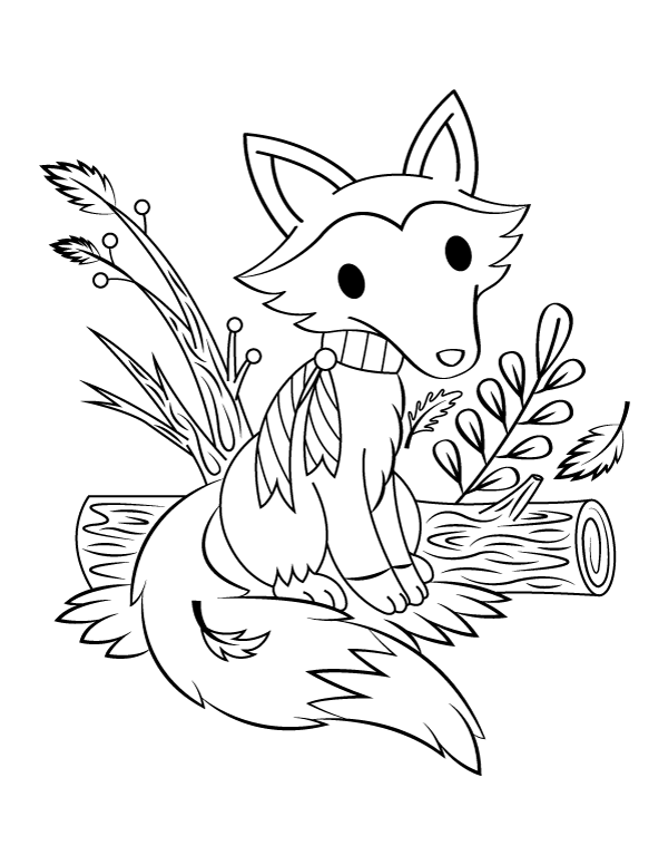 51+ Easy Fox Coloring Pages Printable